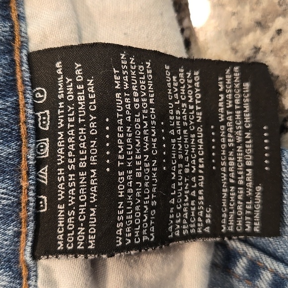 HARLEY-DAVIDSON CLASSIC FIT BOOTLEG STRAIGHT FIT JEANS. SIZE 14 PETITE. - Picture 6 of 12